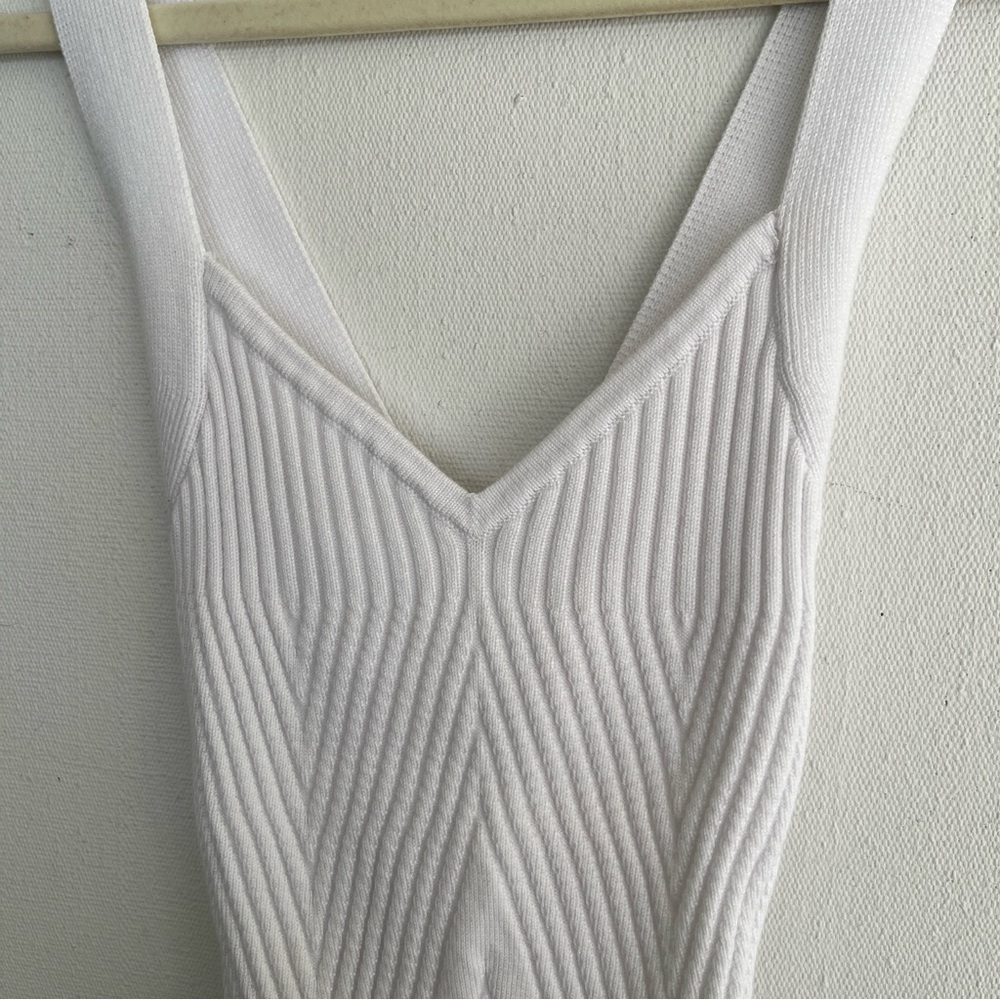 Abercrombie sweetheart knit cross back bodysuit